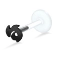 Designer Fish Shaped Labret Silver LA-65